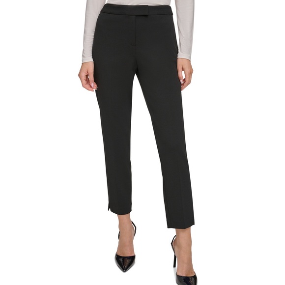 DKNY Slim Leg Black Ankle Pants - Picture 1 of 5